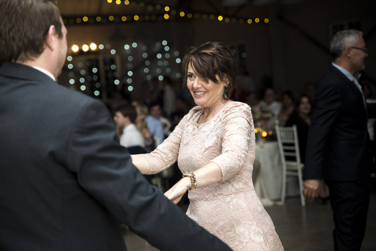 Mom and son dance 